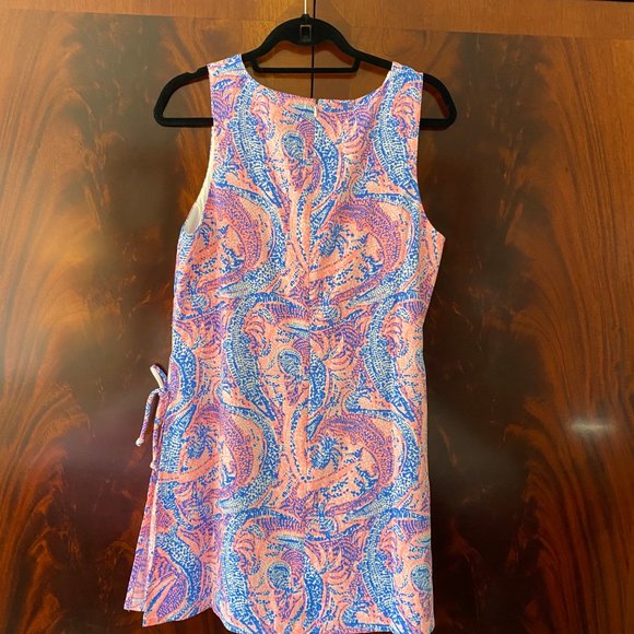 Lilly Pulitzer Pink and Blue Sleeveless Dress - Picture 6 of 10
